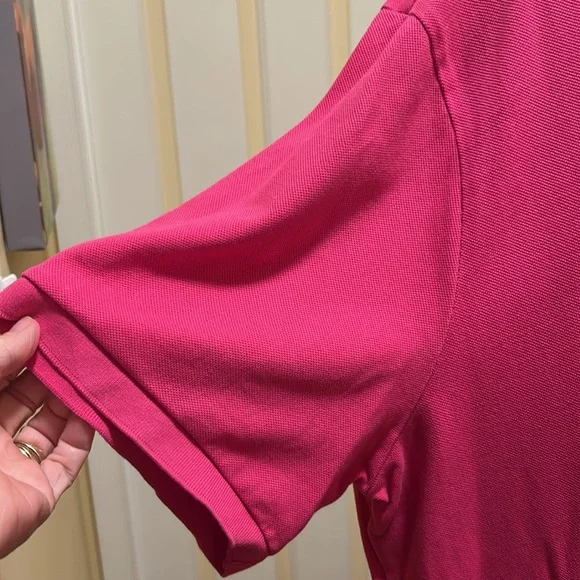 Lands' End Fuchsia Polo Shirt - Picture 3 of 5